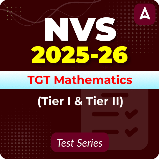 NVS TGT Mathematics (Tier I & II) Mock Test 2025